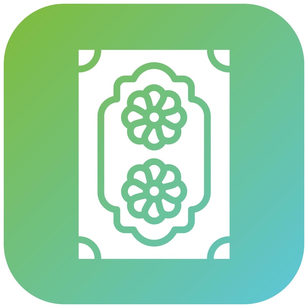 Estilo de icono de alfombra de diseño vectorial
