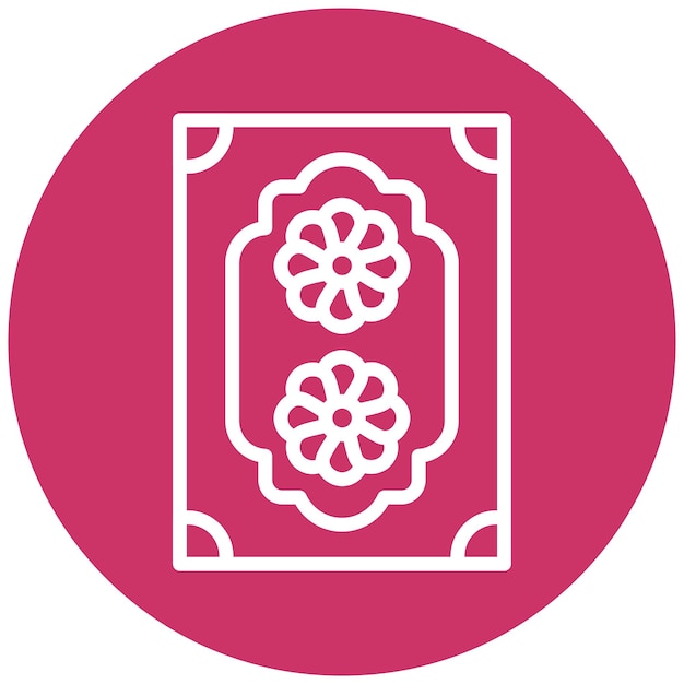 Estilo de icono de alfombra de diseño vectorial