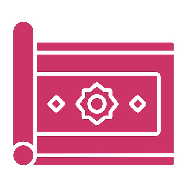 Estilo de icono de alfombra de diseño vectorial