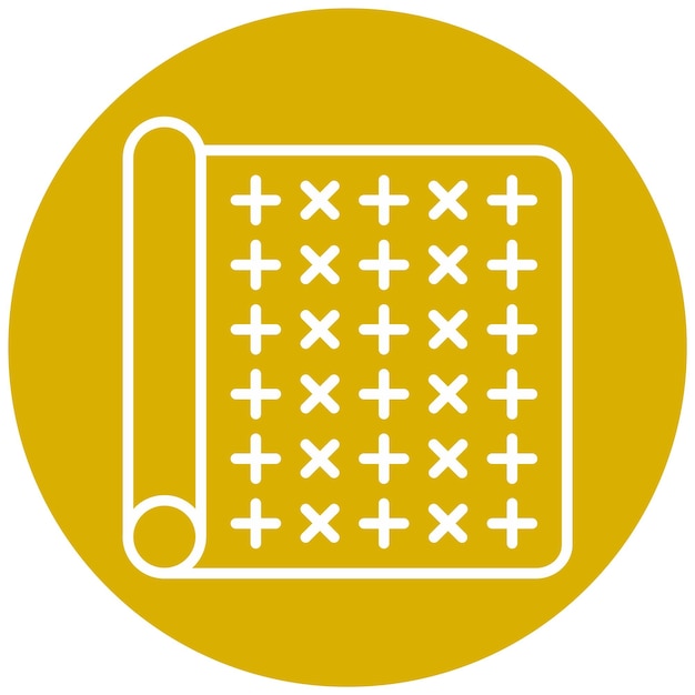 Estilo del icono de la alfombra de diseño vectorial