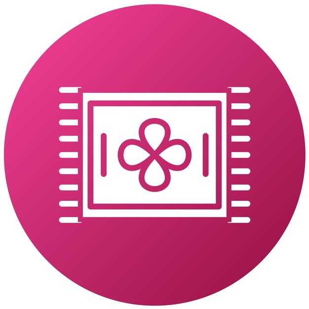 Estilo del icono de las alfombras de diseño vectorial