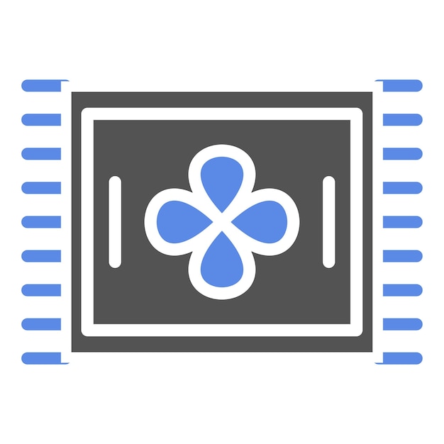 Estilo del icono de las alfombras de diseño vectorial