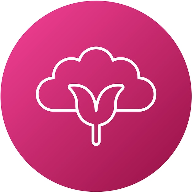 Estilo de icono de algodón de diseño vectorial