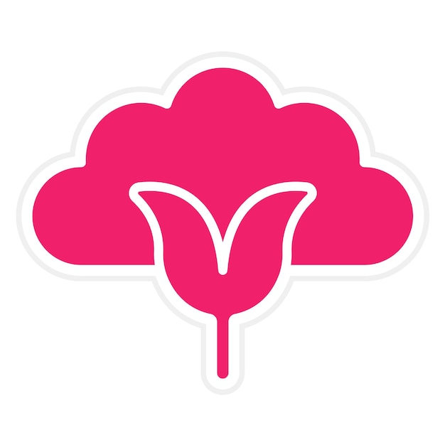 Estilo de icono de algodón de diseño vectorial
