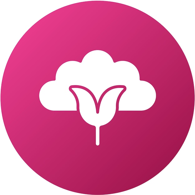 Estilo de icono de algodón de diseño vectorial