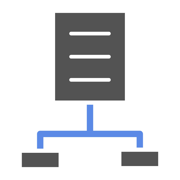 Estilo del icono del algoritmo de diseño vectorial