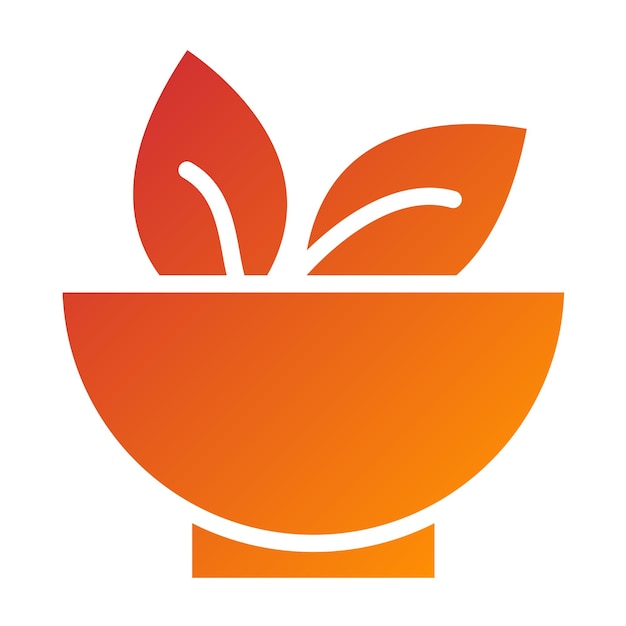 Estilo de icono de alimentos orgánicos de diseño vectorial