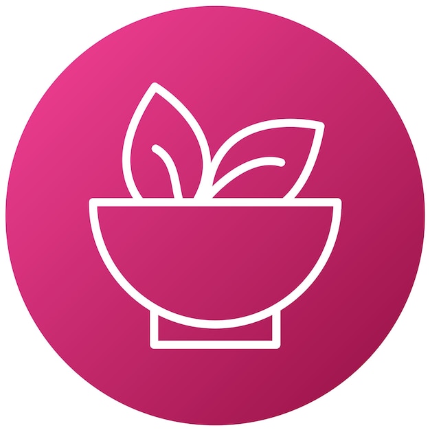 Estilo de icono de alimentos orgánicos de diseño vectorial