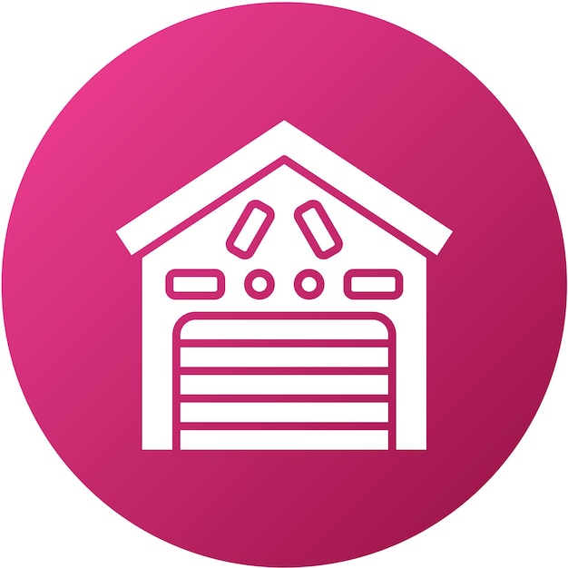 Estilo del icono del almacén de diseño vectorial