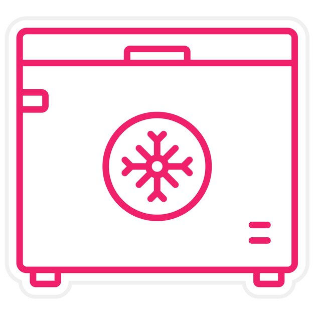 Estilo de icono de almacenamiento de alimentos de diseño vectorial