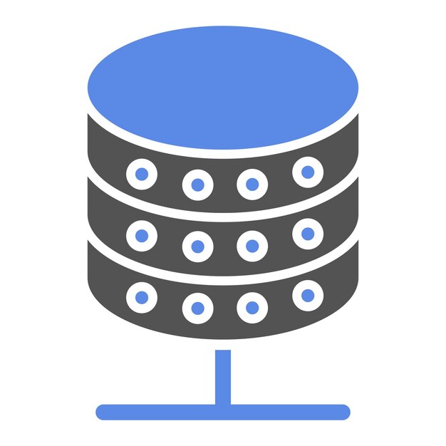 Estilo del icono de almacenamiento de datos de diseño vectorial