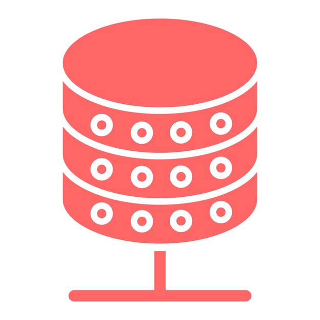 Estilo del icono de almacenamiento de datos de diseño vectorial