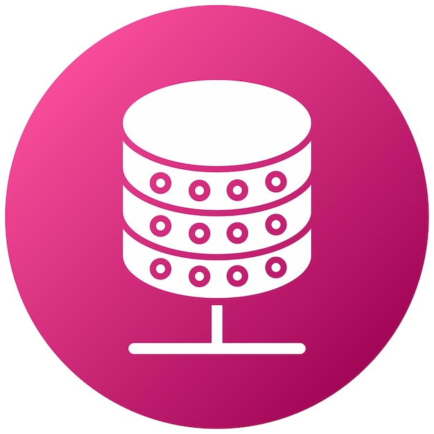 Estilo del icono de almacenamiento de datos de diseño vectorial