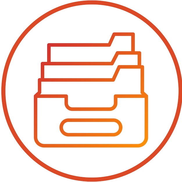 Estilo de icono de almacenamiento de diseño vectorial