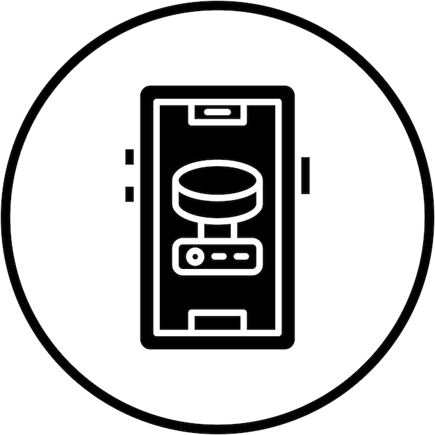 Estilo de icono de almacenamiento de diseño vectorial