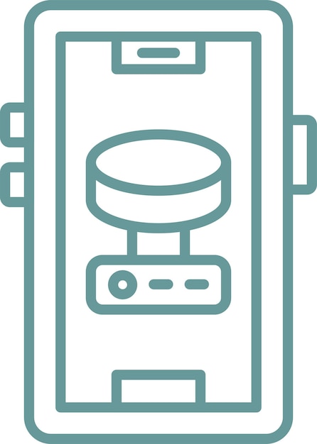 Estilo de icono de almacenamiento de diseño vectorial