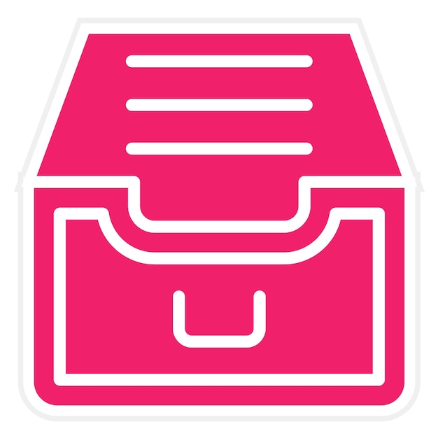 Estilo de icono de almacenamiento de diseño vectorial