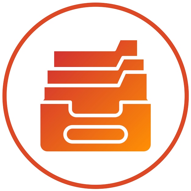 Estilo de icono de almacenamiento de diseño vectorial