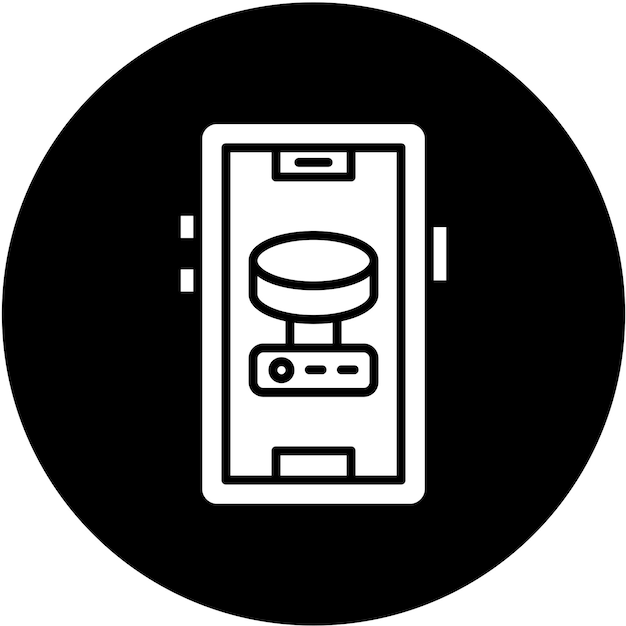 Estilo de icono de almacenamiento de diseño vectorial