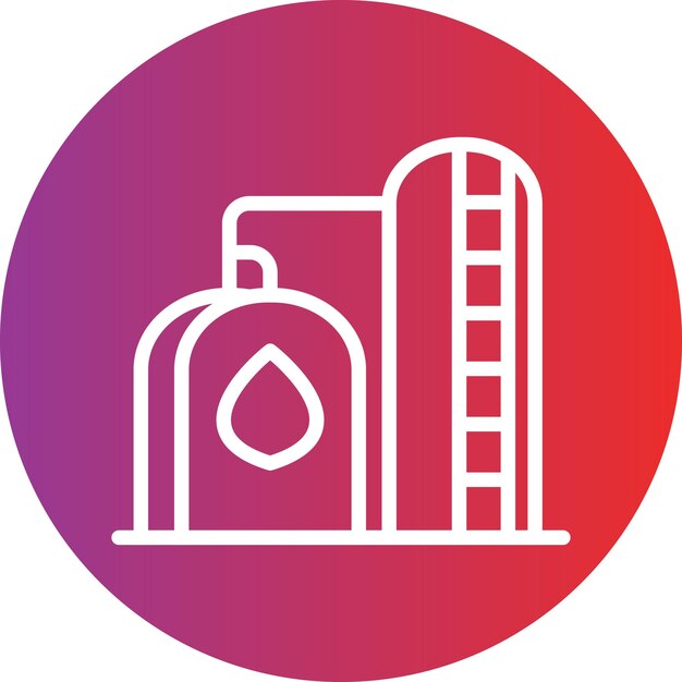 Estilo del icono de almacenamiento de gas