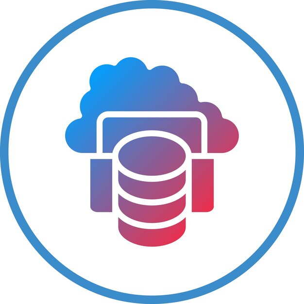 Estilo del icono de almacenamiento en la nube