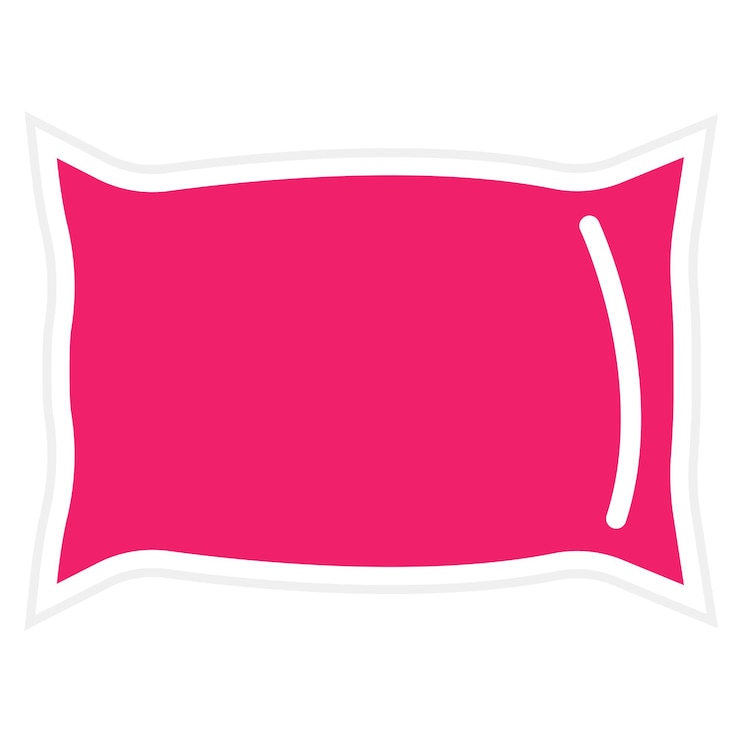 Vector estilo del icono de la almohada de cuero de diseño vectorial