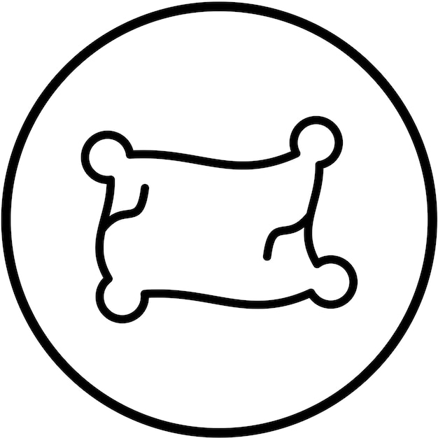Estilo del icono de la almohada de diseño vectorial