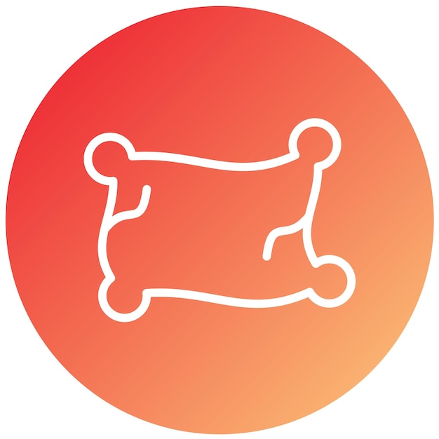 Estilo del icono de la almohada de diseño vectorial