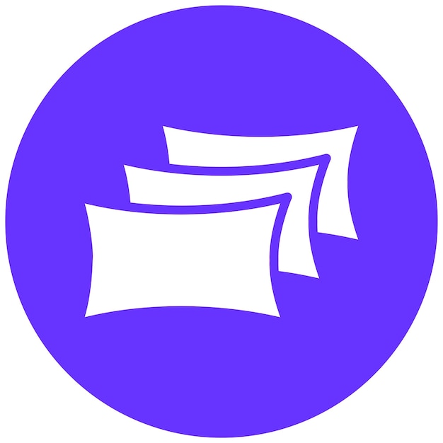 Estilo del icono de la almohada del piso de diseño vectorial