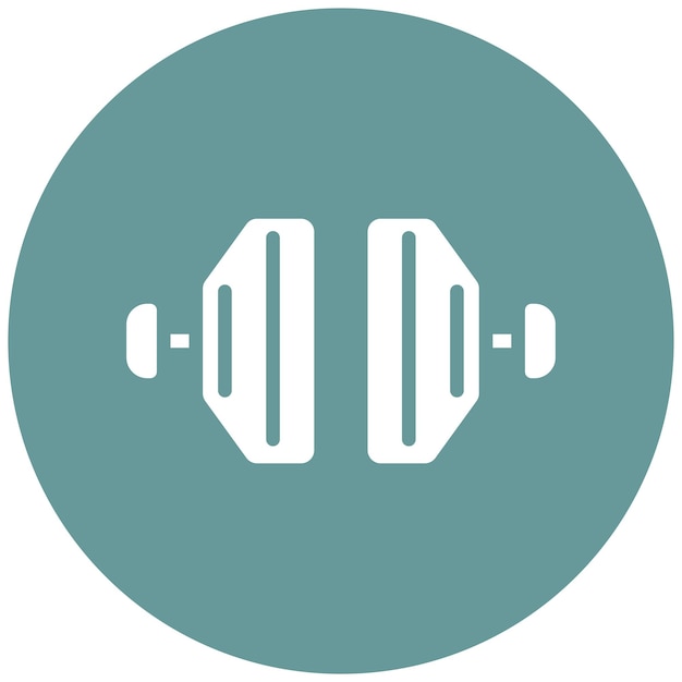Estilo del icono de la almohadilla de freno de diseño vectorial