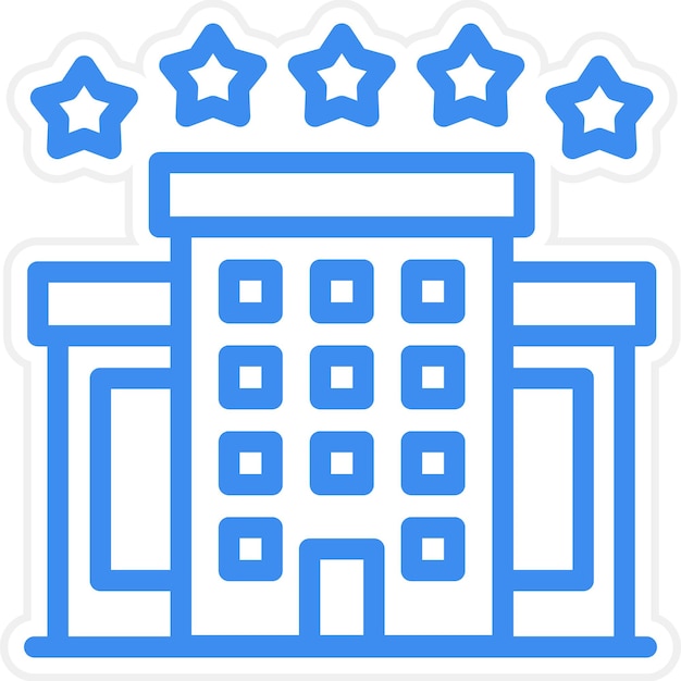 Estilo de icono de alojamiento de diseño vectorial