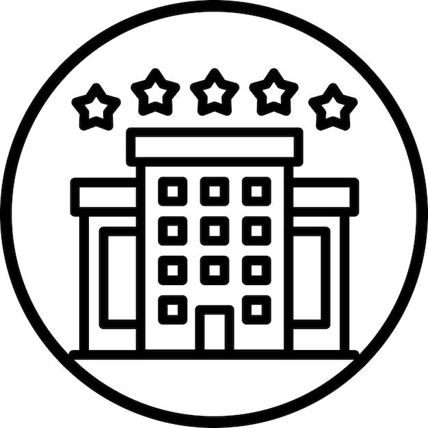 Estilo de icono de alojamiento de diseño vectorial