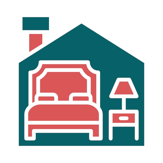 Estilo de icono de alojamiento de diseño vectorial