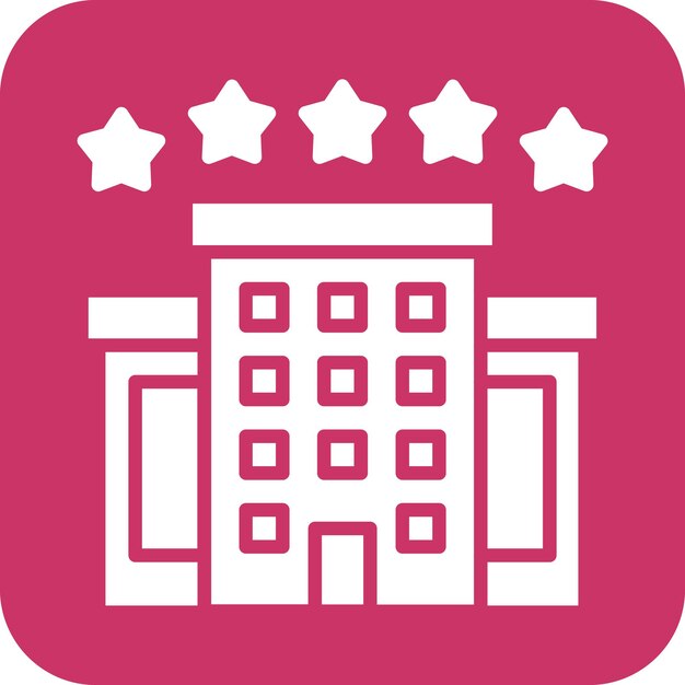 Estilo de icono de alojamiento de diseño vectorial