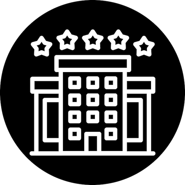Estilo de icono de alojamiento de diseño vectorial