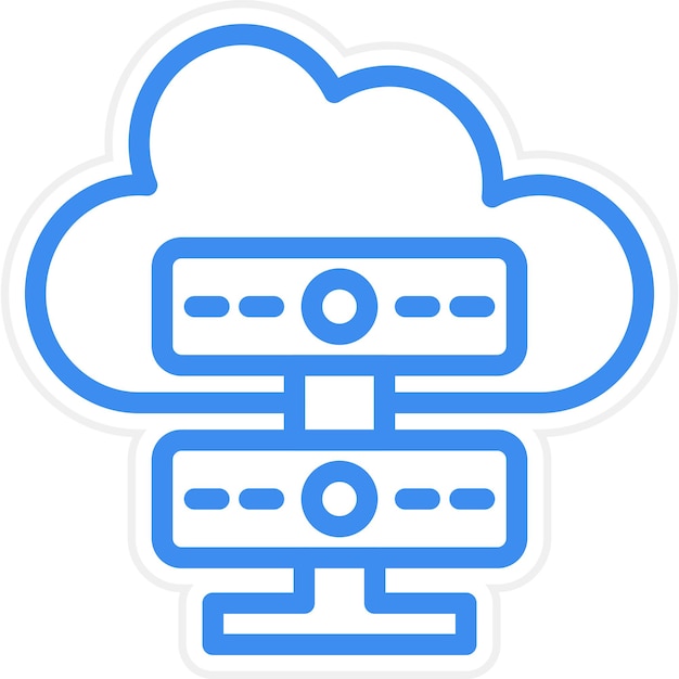 Estilo de icono de alojamiento de diseño vectorial