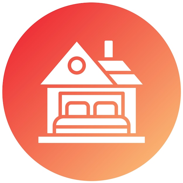 Estilo de icono de alojamiento de diseño vectorial