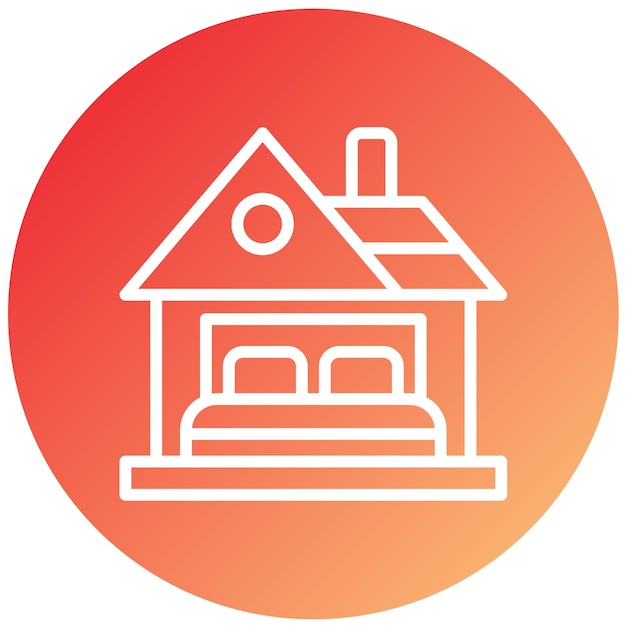 Estilo de icono de alojamiento de diseño vectorial