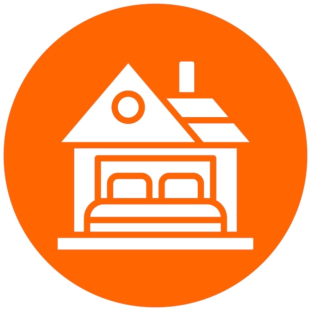 Estilo de icono de alojamiento de diseño vectorial