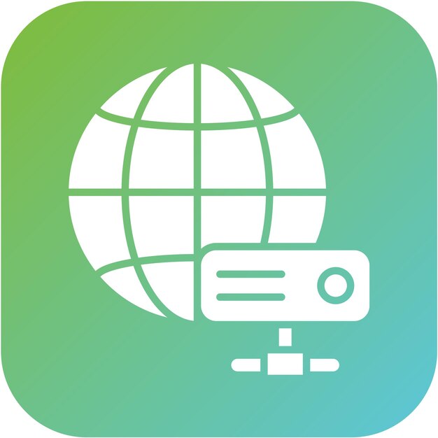 Estilo de icono de alojamiento de diseño vectorial