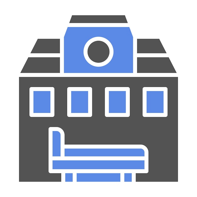 Estilo de icono de alojamiento de diseño vectorial