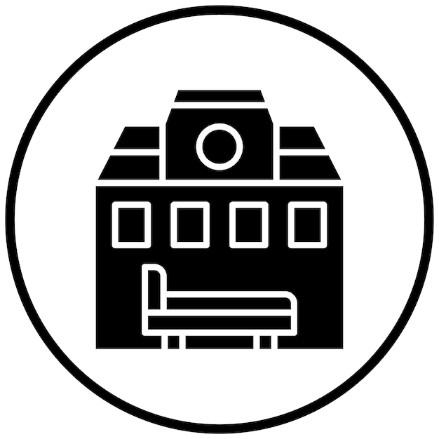 Estilo de icono de alojamiento de diseño vectorial