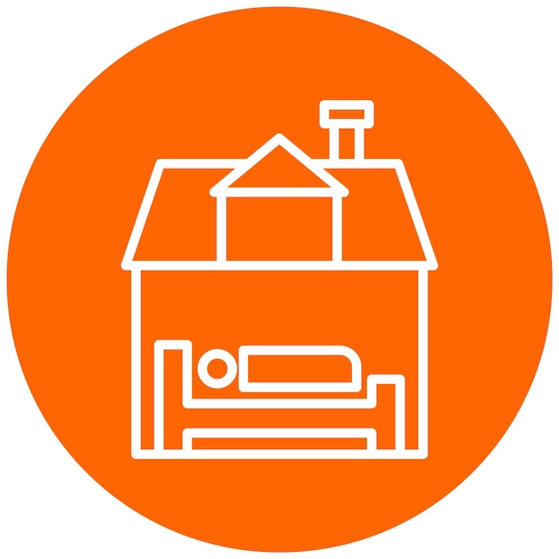 Estilo de icono de alojamiento de diseño vectorial