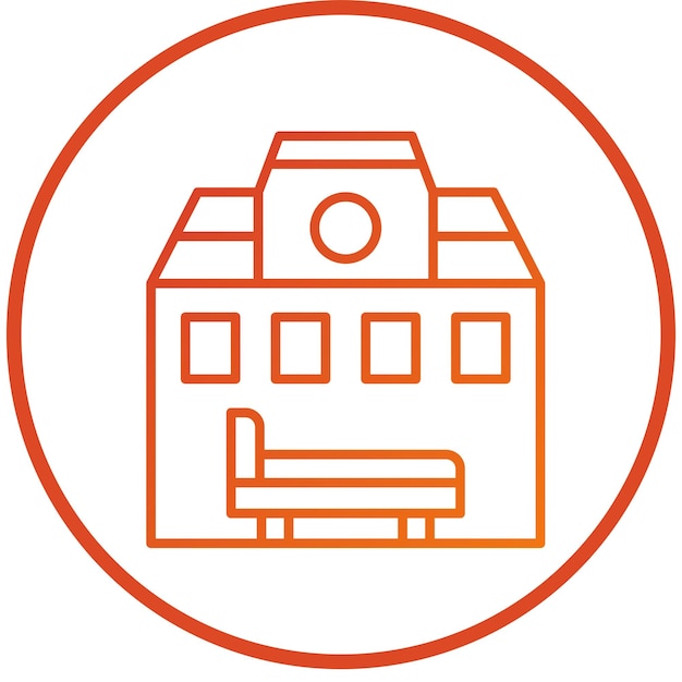 Estilo de icono de alojamiento de diseño vectorial