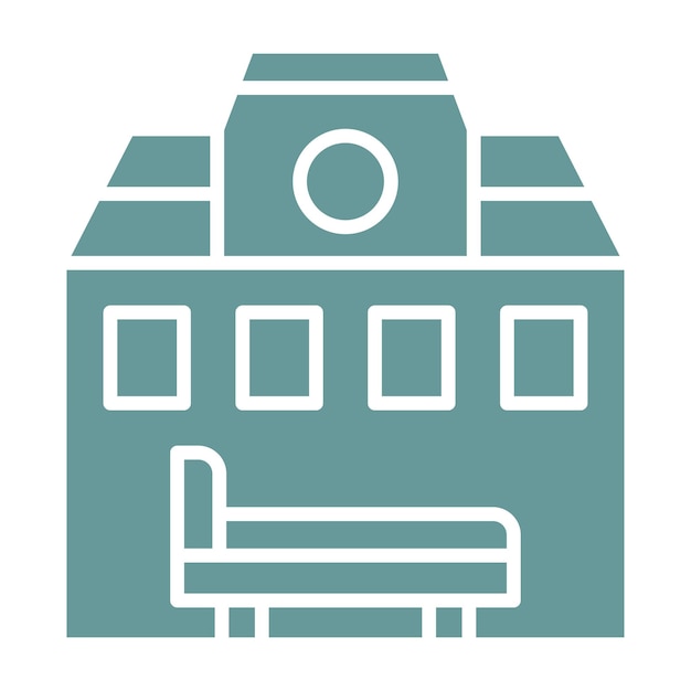 Estilo de icono de alojamiento de diseño vectorial