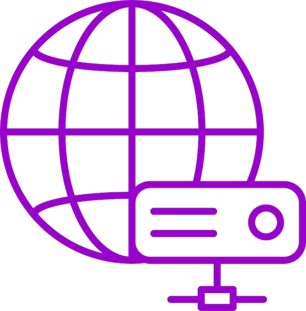 Estilo de icono de alojamiento de diseño vectorial