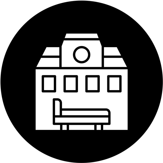 Estilo de icono de alojamiento de diseño vectorial