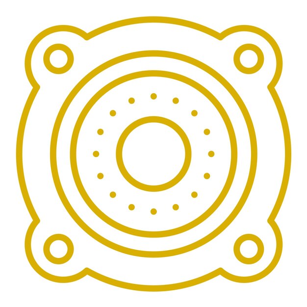 Estilo del icono de los altavoces del coche