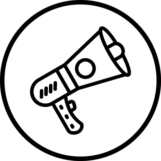 Estilo del icono del altavoz de diseño vectorial