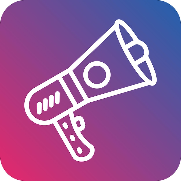 Estilo del icono del altavoz de diseño vectorial